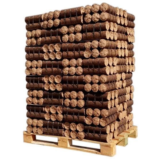 Bûche compressée — Feuillus & résineux — Palette 960 kg QUIRIN BOIS