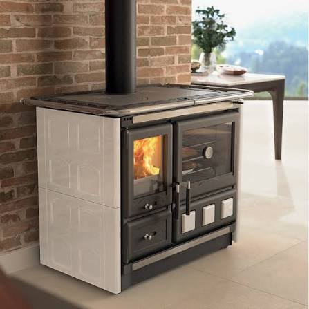 Cuisinière à bois Rosa XXL.16 — Maiolica — 10,5 kW QUIRIN BOIS