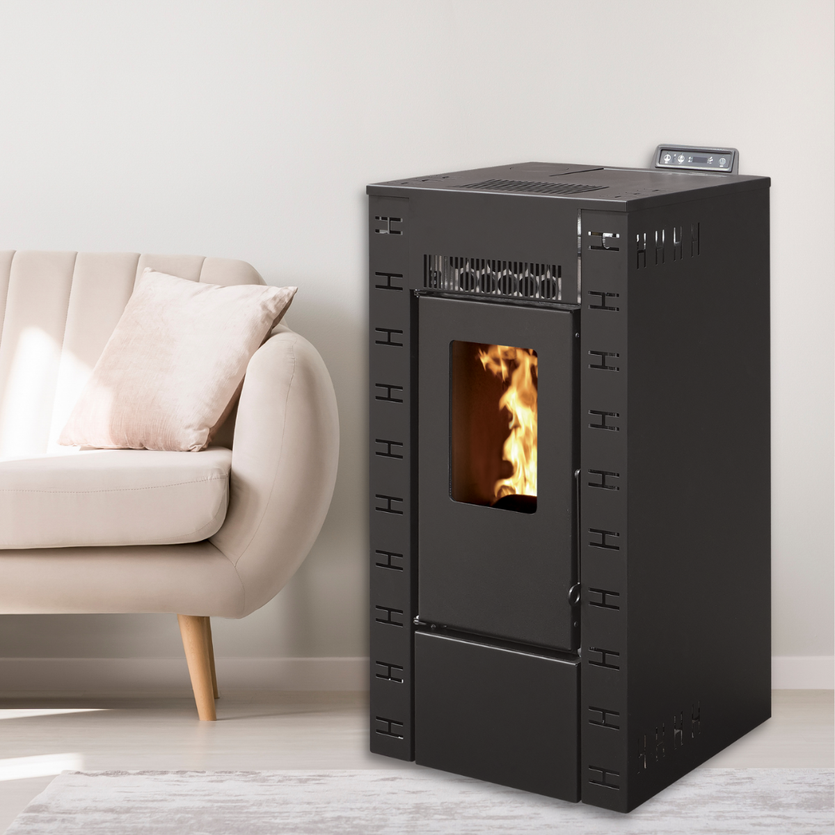 Poêle à granulés étanche EMAFLAM DALA 7,92 kW — Wi-Fi QUIRIN BOIS